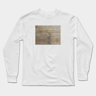 Minimalist Grunge Wooden Planks Textured Long Sleeve T-Shirt